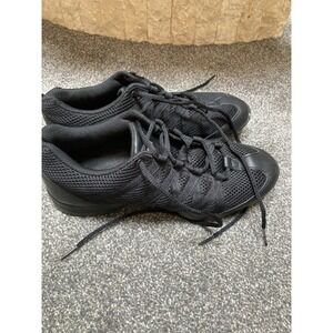 Bloch Adult Boost Size 12‎ Split Sole Black Dance Sneakers Shoes Leather & Mesh
